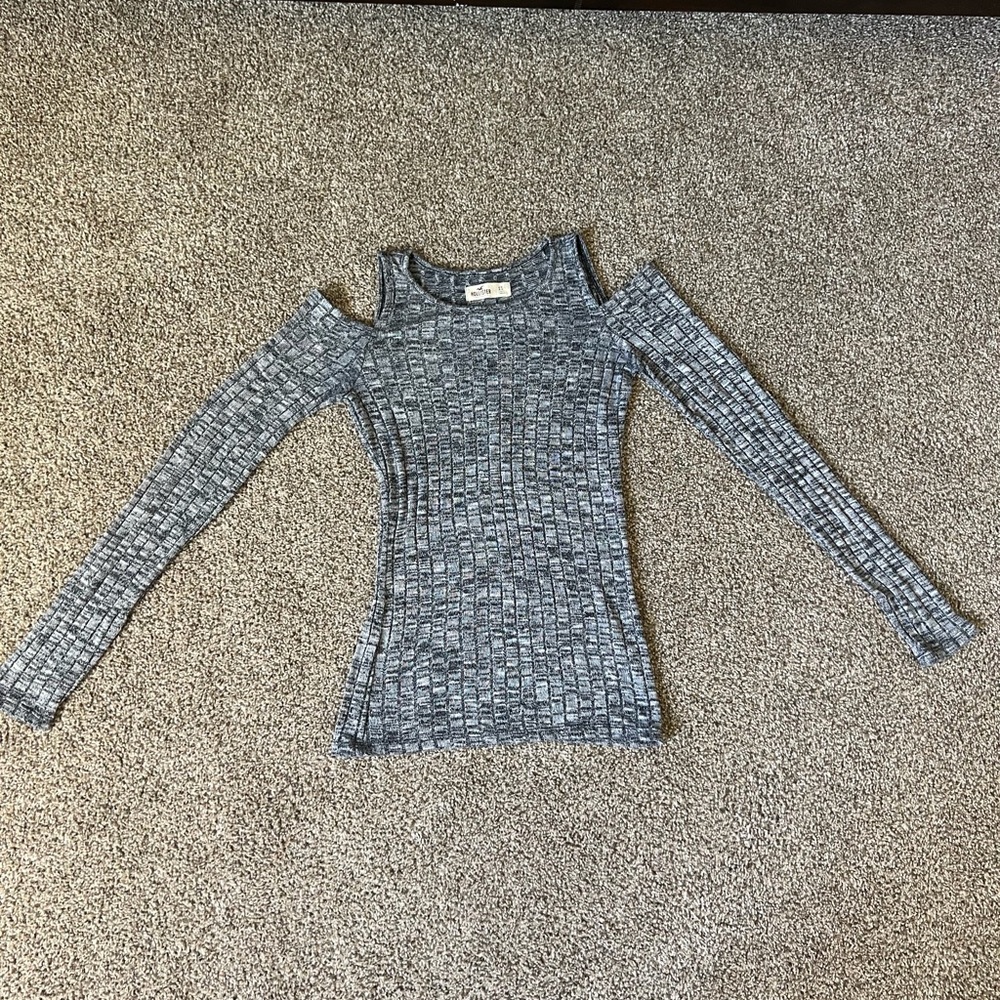 Hollister Charcoal Knit Sweater